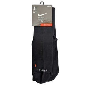Nike Classic Cushioned Black Socks Dri-Fit Size L (Men's 8-12) SX4120-001 NEW